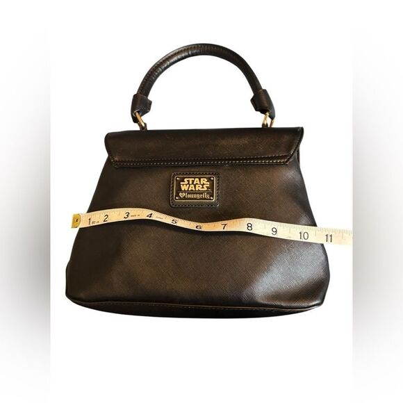 LoungeFly Star Wars rule the galaxy Black and Gold Handbag - Picture 3 of 7